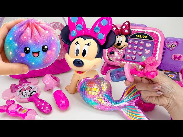 Minnie Mouse 2026 🎀 Set Unboxing Rainbow Mermaid & Galaxy Squishy con Juguetes Disney ASMR