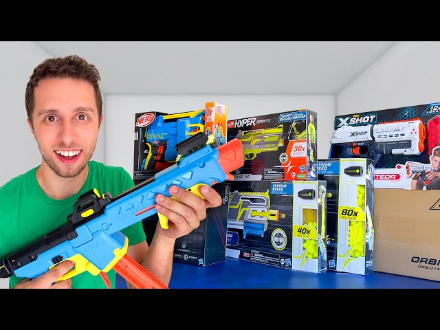 Nerf Rival vs Nerf Hyper vs XShot Chaos - Which is best?