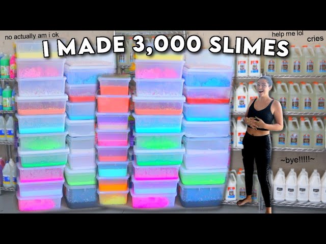RESTOCK MY SLIME SHOP WITH ME: BLACK FRIDAY 2022!! *I made 3,000+ slimes & slime advent calendar!