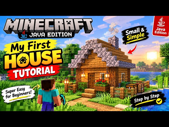 My First House Tutorial Minecraft in Java Edition #gaming #viral #trending #funny 