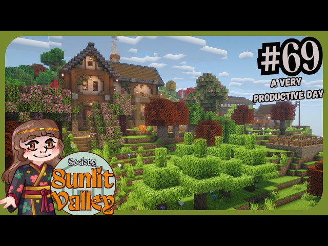 Society Sunlit Valley: Episode 69 - A Very Productive Day! Can I 100% Complete This Modpack?