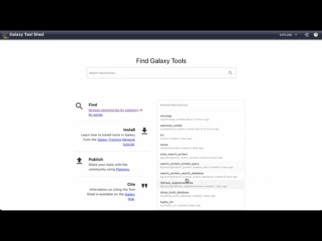 Galaxy 26.0 - A Redesigned ToolShed Landing Experience