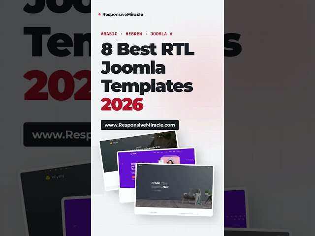 5 Best RTL Joomla Templates 2026 #shorts