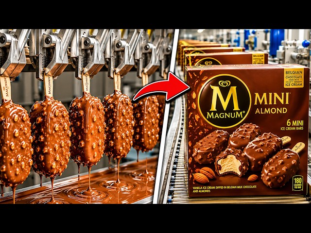Amazing Magnum Ice Creams Production | MINDBLOWING Process Explained!!