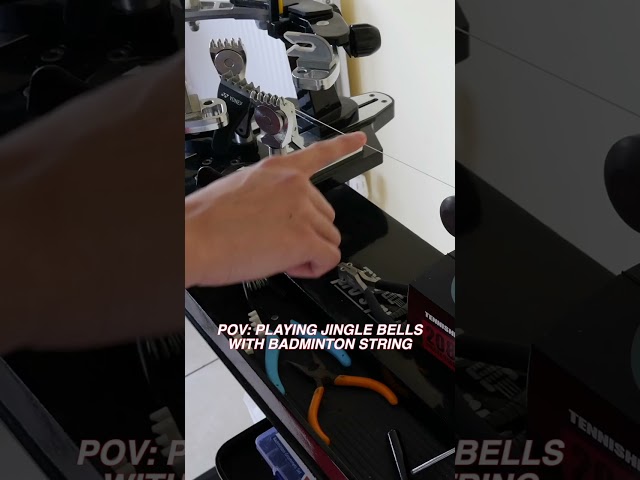 Playing Jingle Bells With Badminton String 🎶🤣