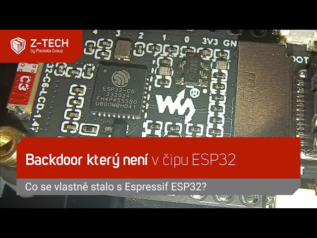 Backdoor který není v čipu ESP32