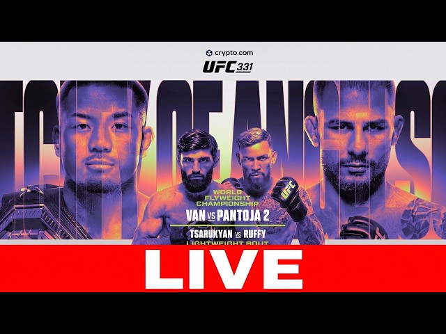 UFC 331: Joshua Van vs Alexandre Pantoja  | LIVE STREAM / Live Coverage