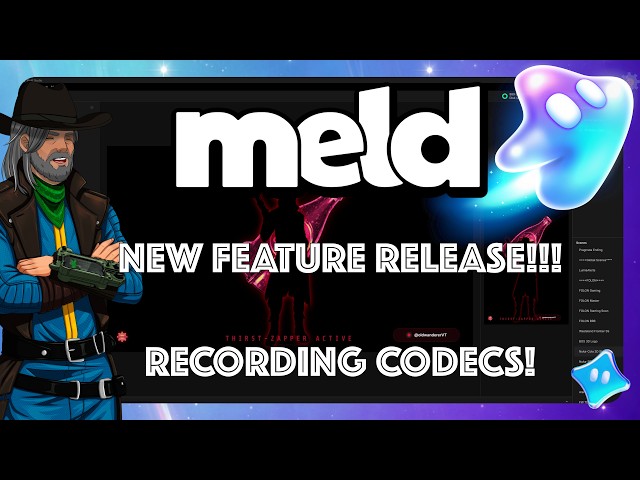 Meld Studio Feature Release - Recording Codecs! #createwithmeld #newfeature #meldcreator