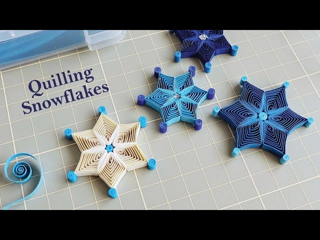 How to make paper quilling snowflakes
