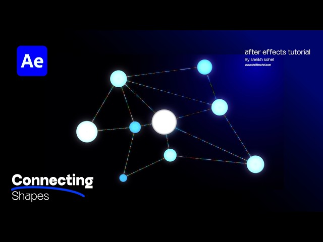 How To Connect Lines To Any Shape - After Effects Tutorial