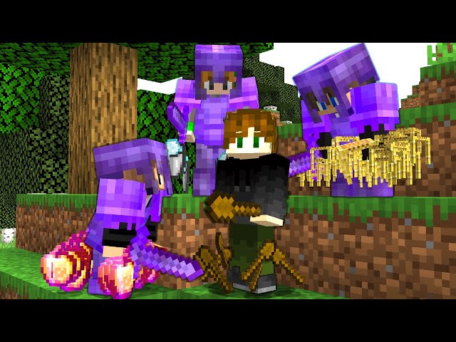 Minecraft Random Item Challenge VS 3 Netherite Hunters FINALE