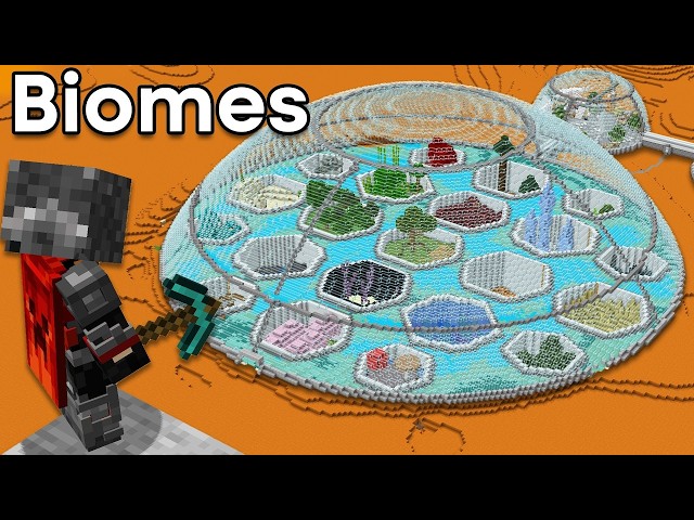 I Trapped Every Biome Inside ONE Dome in Minecraft