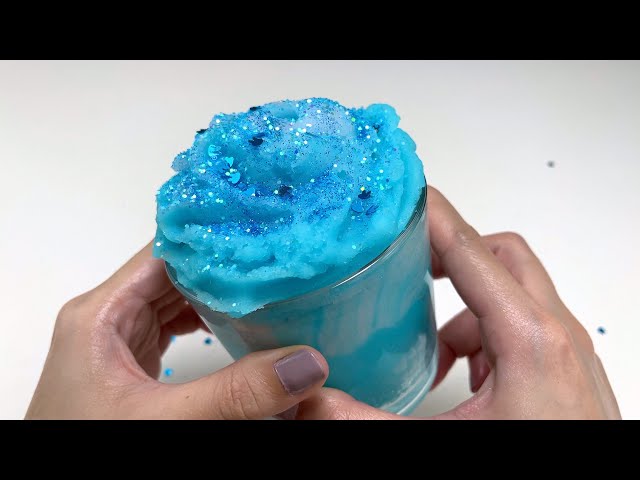 ASMR Slime | Slime creations | Sizzly Icee Slime | Blue and purple slime | Slime mixing video #44