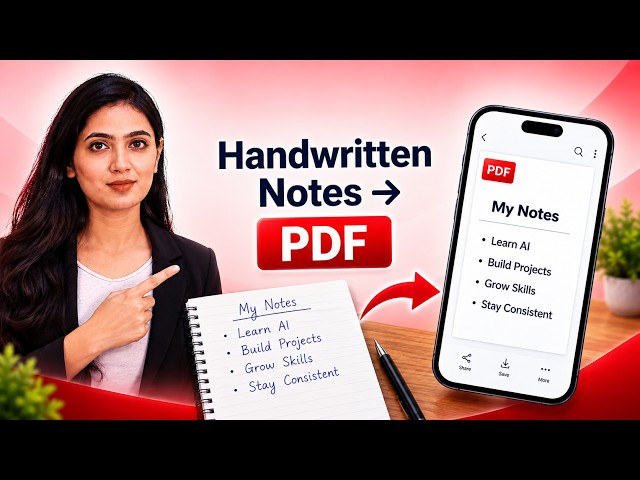 How to Turn Handwritten Notes into PDF on Android | Scan Notes & ID Cards