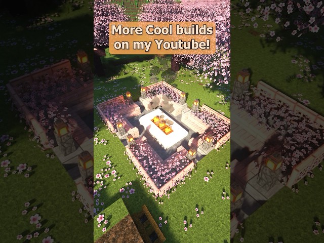Minecraft fire pit design #shorts