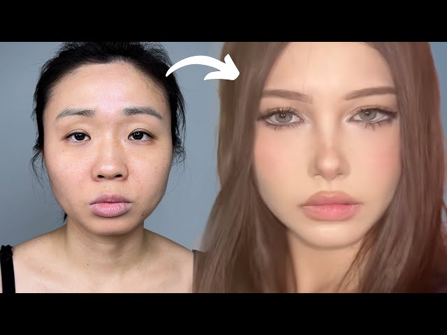 ASMR doing Slavic Doll makeup ☆No-talking-tutorial