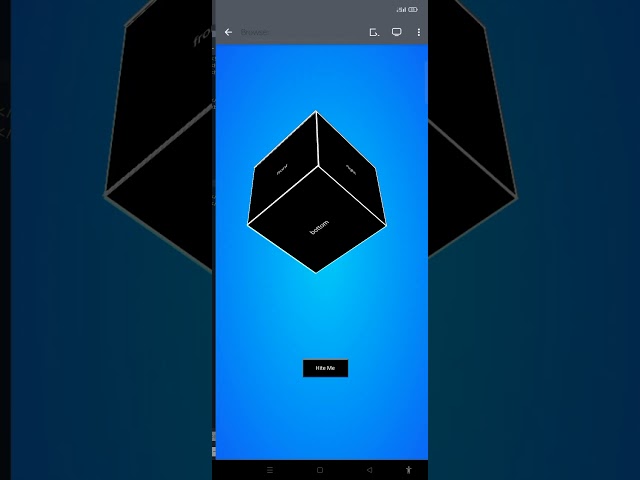 how to make a cube animation in CSS