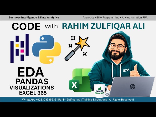 Pandas Data Visualization, EDA and AI-Powered Analytics Python | Excel AI Mastery 2026-2027