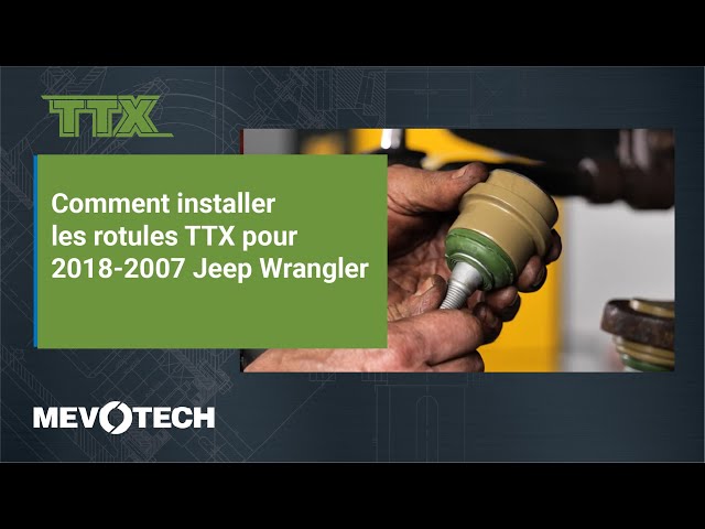 How to Install TTX Ball Joints for 2018- 2007 Jeep Wrangler