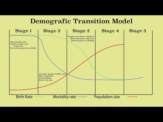 demographic transition model and population growth & decline