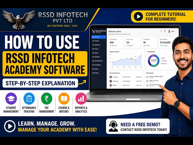 How to Use RSSD Infotech Academy Software | Complete Step-by-Step Tutorial for Beginners