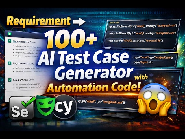 Build an AI Test Case Generator | Generates Selenium, Playwright & Cypress Code 🔥
