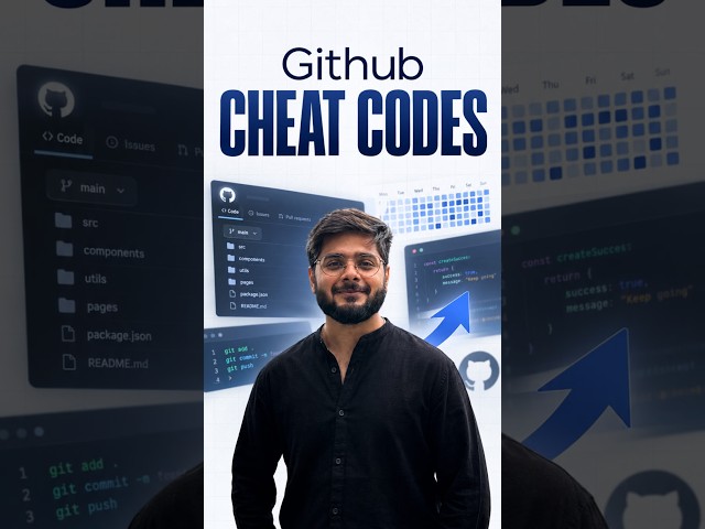 3 GitHub Cheat Codes Colleges Won't Teach You 🤫 👨🏻‍💻 #shorts