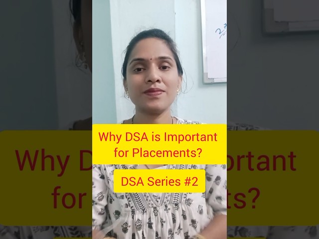 Why DSA important for placements?DSA series #2#dsa in python #interview #pythonlearning