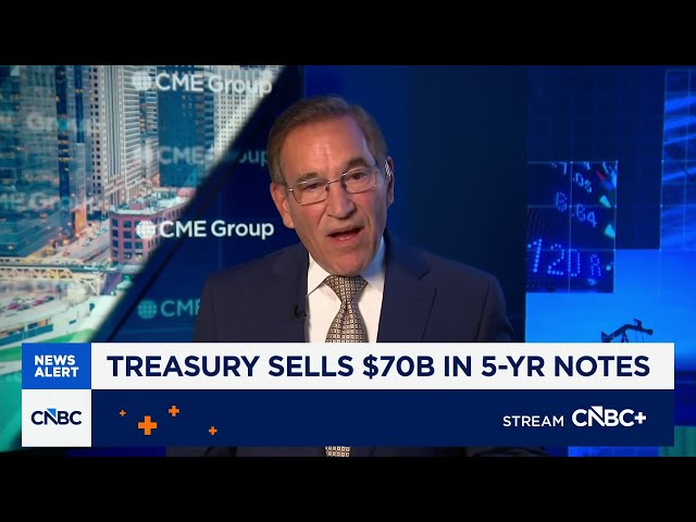 Treasury sells $70 billion in 5-year notes