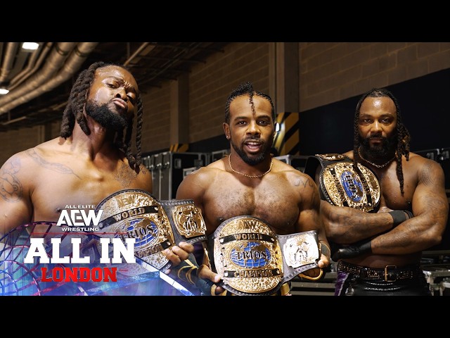 EXCLUSIVE: Austin Creed & Kofi celebrate with Swerve Strickland | AEW All In: London