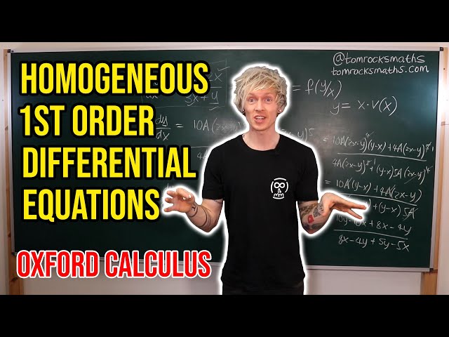 Oxford Calculus: Solving Homogeneous First Order Differential Equations