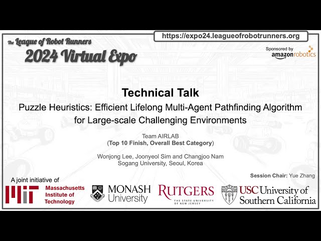 2024 LoRR Virtual Expo - Puzzle Heuristics: Efficient Lifelong Multi-Agent Pathfinding Algorithm