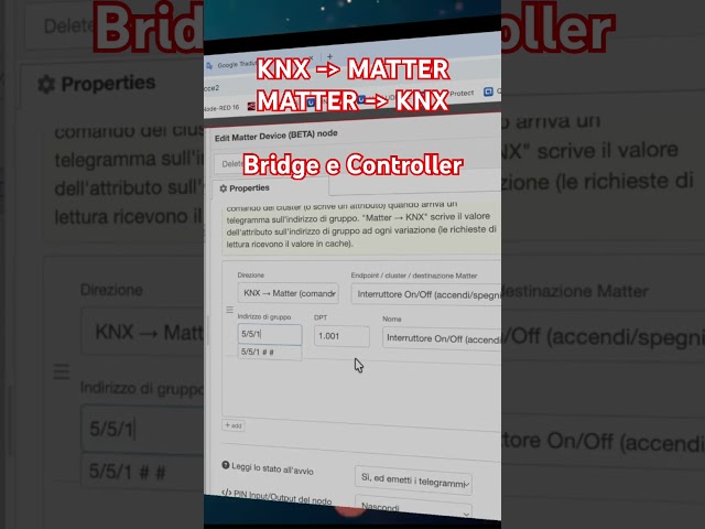 MATTER in Node-RED #domotics #homeautomation