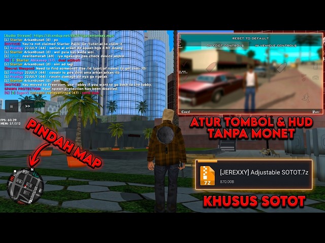 CUSTOMIZE HUD WITHOUT MONETLOADER | SHARE ADJUSTABLE SOTOT | SUPPORT ALL ANDROID 10 - 16 | GTA SAMP