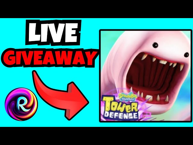 🔴LIVE Mythic Giveaway and Secret unit RAFFLES SpongeBob Tower Defense