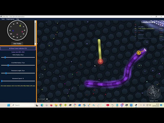 #slitherio  Interactions with vb.net