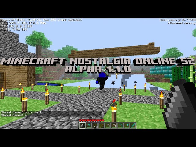 Minecraft Nostalgia Online S2 Ep9: We upgraded To Alpha 1.1.0!