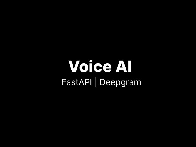 Deepgram Voice AI Agent Walkthrough