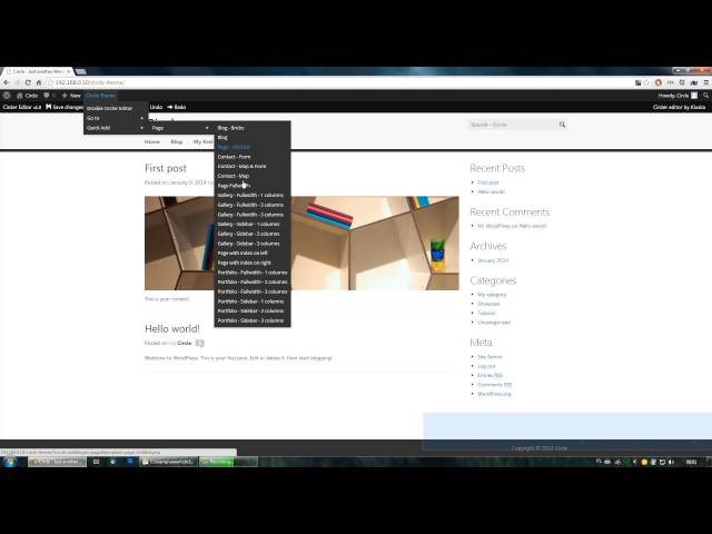 Circle - WordPress Theme - Quick Start