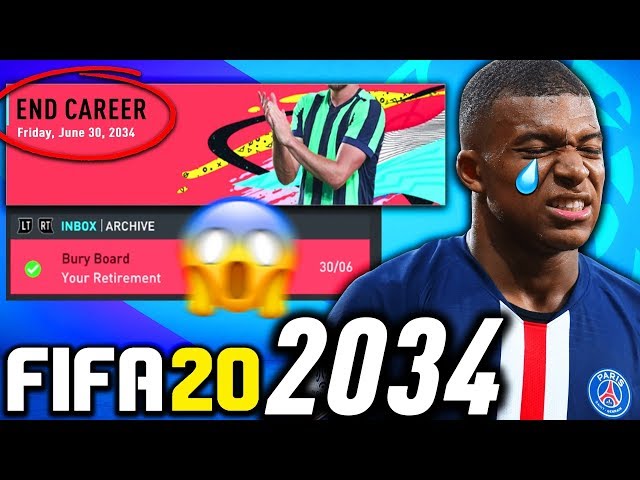 THE END OF FIFA 20 CAREER MODE IN 2034!!! FIFA 20 Career Mode Experiment