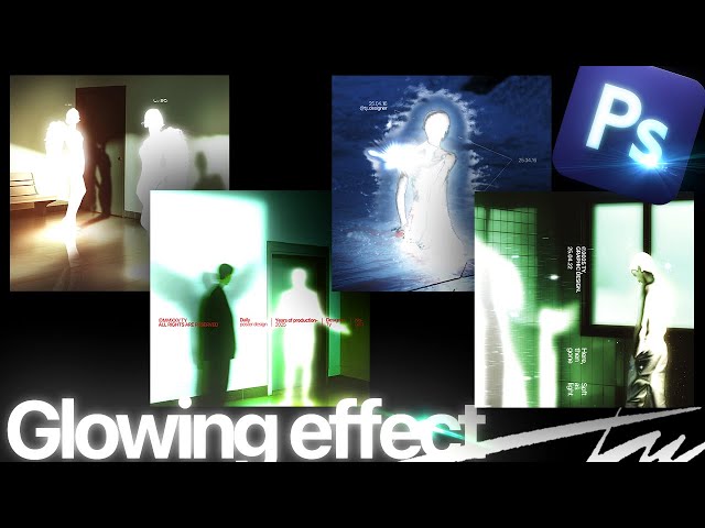 【Beginner Friendly】Create a Glowing Effect in Photoshop – Poster Design Tutorial