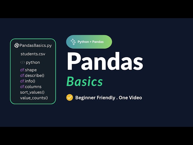 5 Essential Pandas Functions Every Beginner Should Know | Python Pandas Tutorial #Python #Pandas