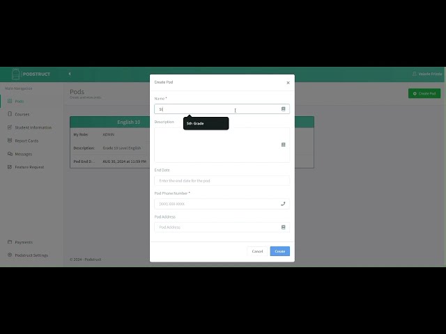 Podstruct - Getting started