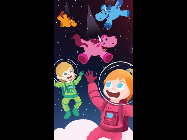 UNiCORN CATCH 🦄 Adley and Niko race to save unicorns falling from Outer Space in Playspace! #shorts