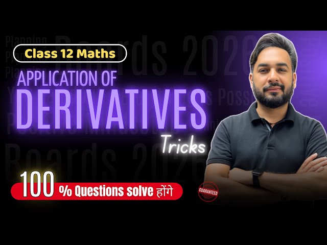 Application of Derivatives Tricks Class 12 Maths 🔥 | How to Solve🔥Maxima & Minima Word Problems 😱