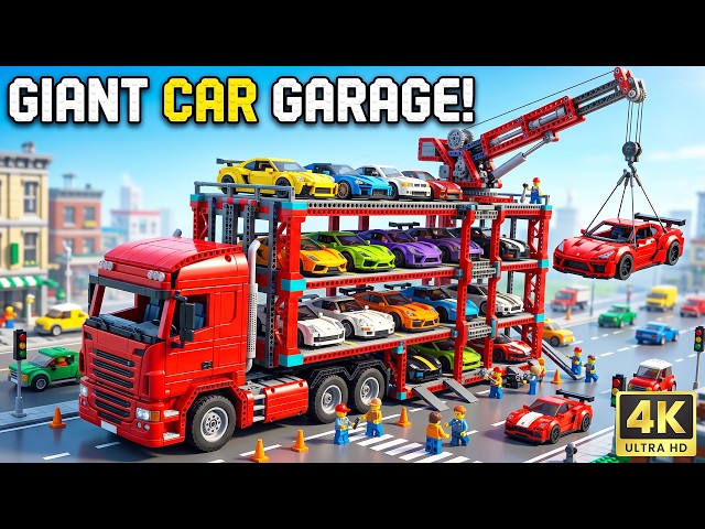 I Built a GIANT Lego Car Garage | LEGO Auto Tech