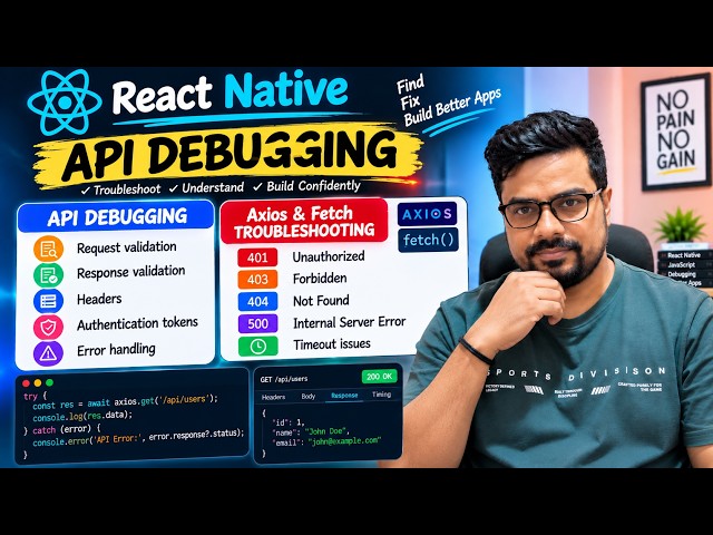React Native API Debugging: Fix 401, 403, 404 & 500 Errors Fast!