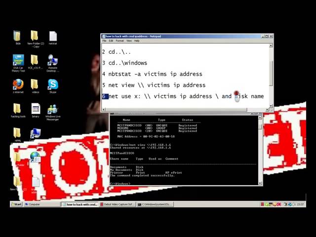 How to hack PC using CMD and IP address