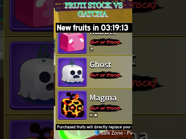 Blox fruit stock vs gacha p1 #roblox #bloxfurit