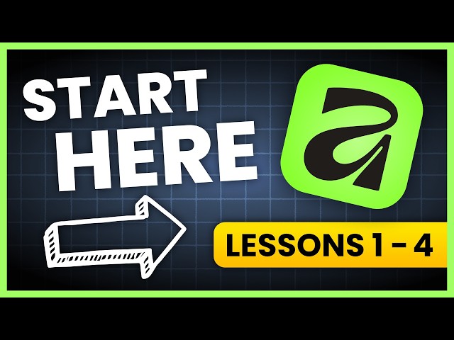 Affinity for Beginners: Start Here (Lessons 1-4)